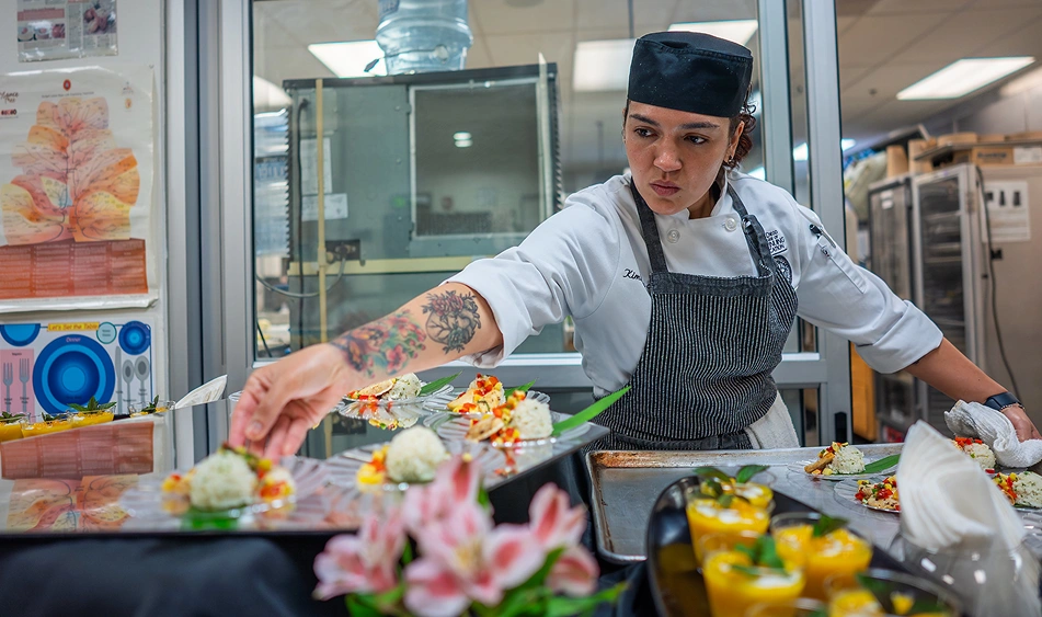 SDCCE Culinary Student