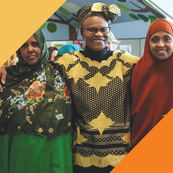 three woman of color