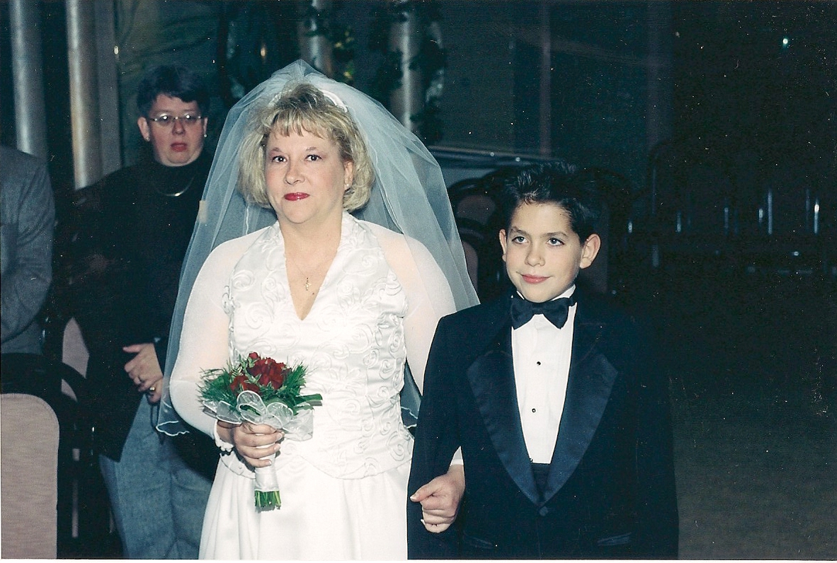 Ozzie Lubach and his mother