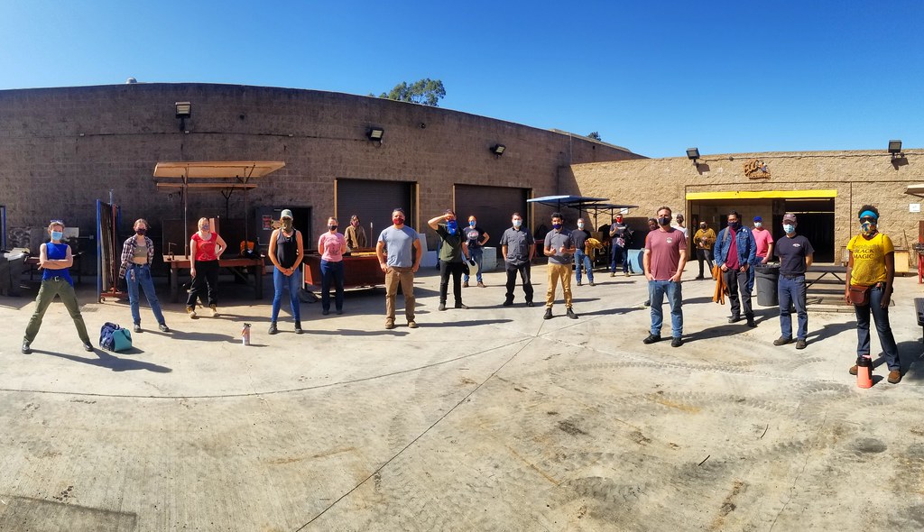 Students safely return to on campus classes at SDCCE’s Welding Yard