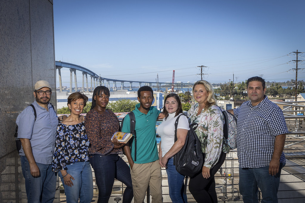 Immigrant-Based Support Program Students and Staff at SDCCE's Cesar Chavez Campus
