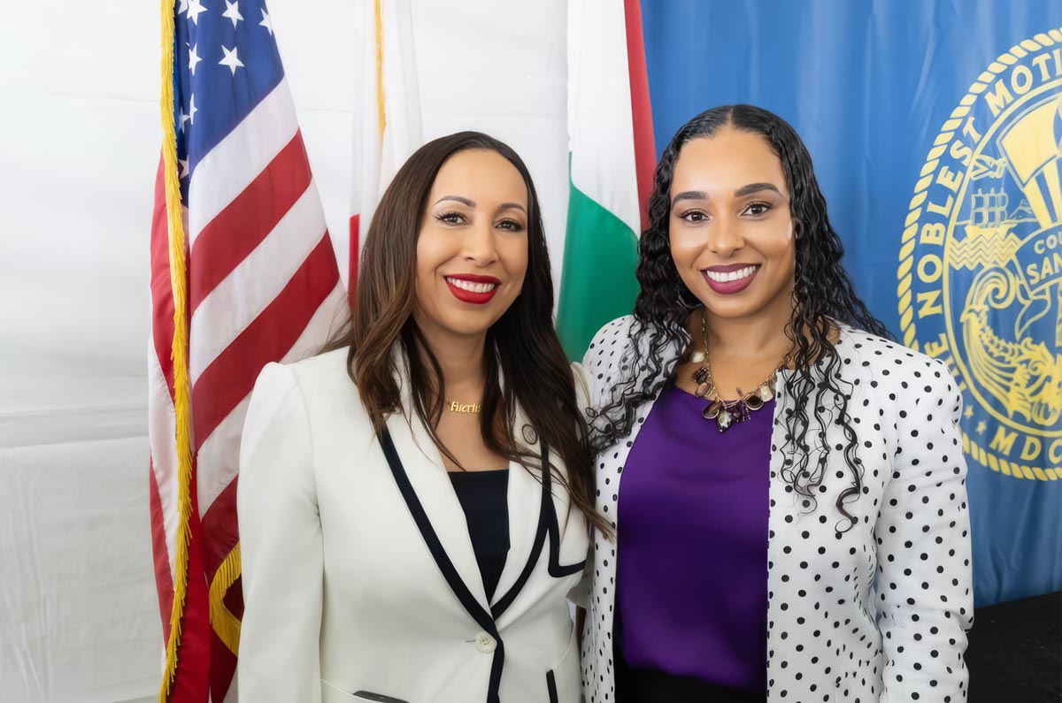 Supervisor Paloma Aguirre (left) and Dr. Tina M. King (right) 