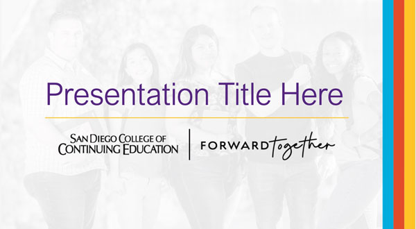 SDCCE Power Point Presentation title slide version 2